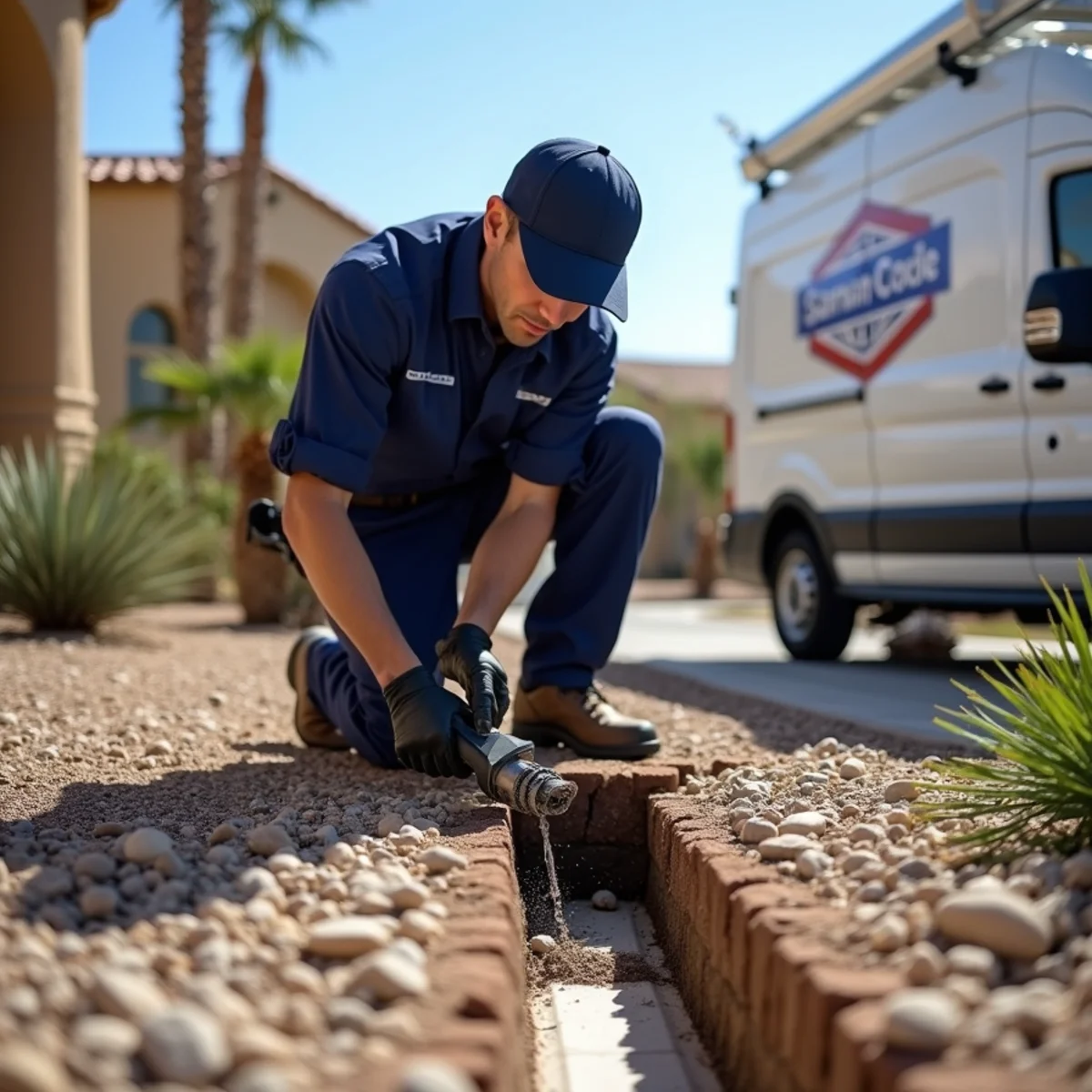 Madrid Plumbing technician providing clogged drain repair in Buckeye, AZ
