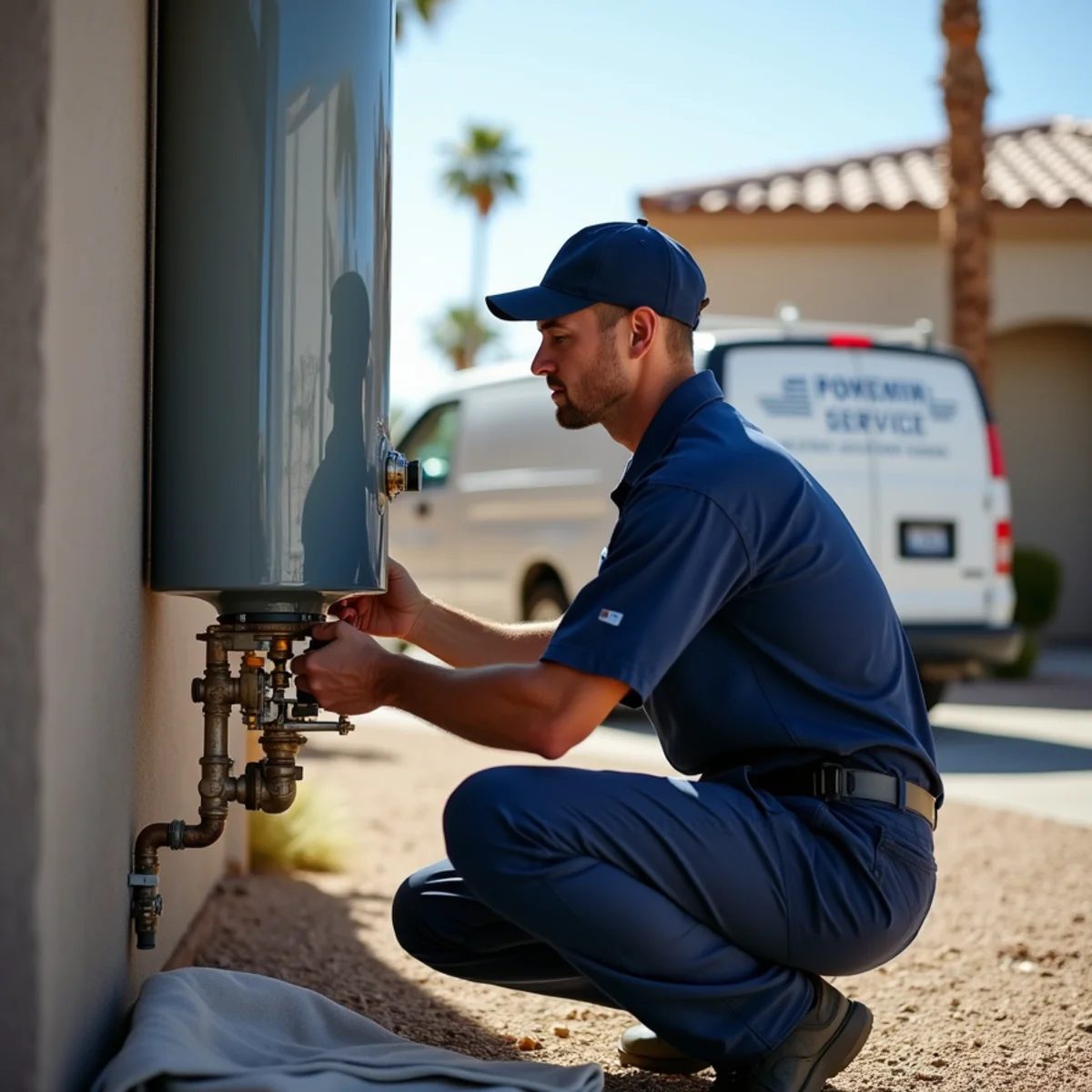 Madrid Plumbing technician providing commercial plumbing in Buckeye, AZ